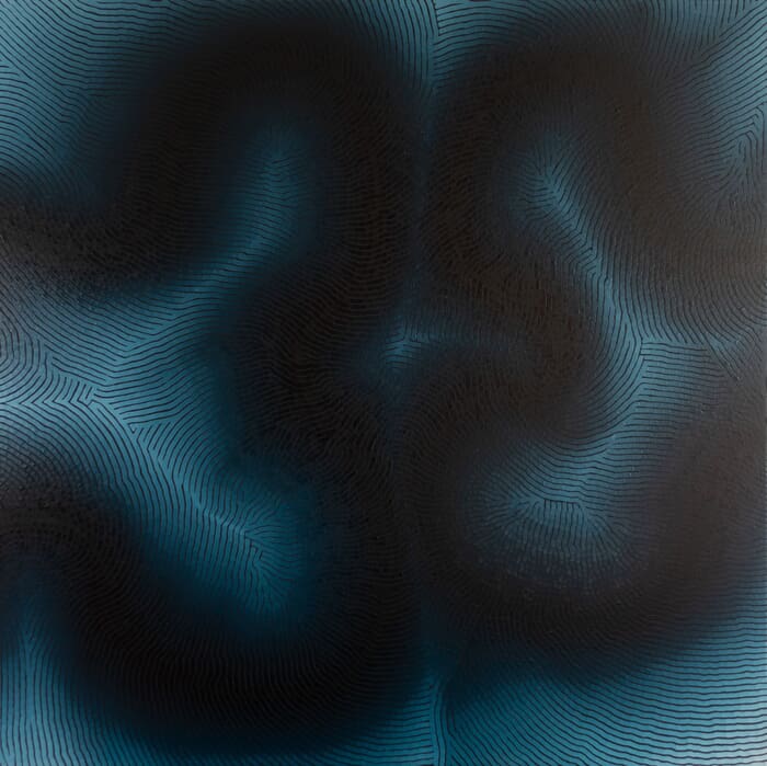 Indigo S1 01 2024 - 100 cm x 100 cm by Chris Pillot