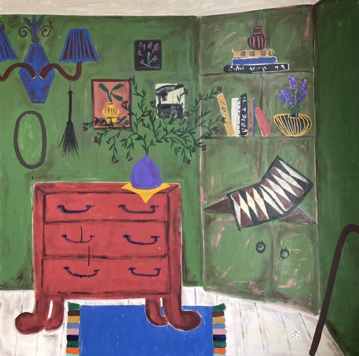 The Backgammon In The Upper Room by Aline Gaiad