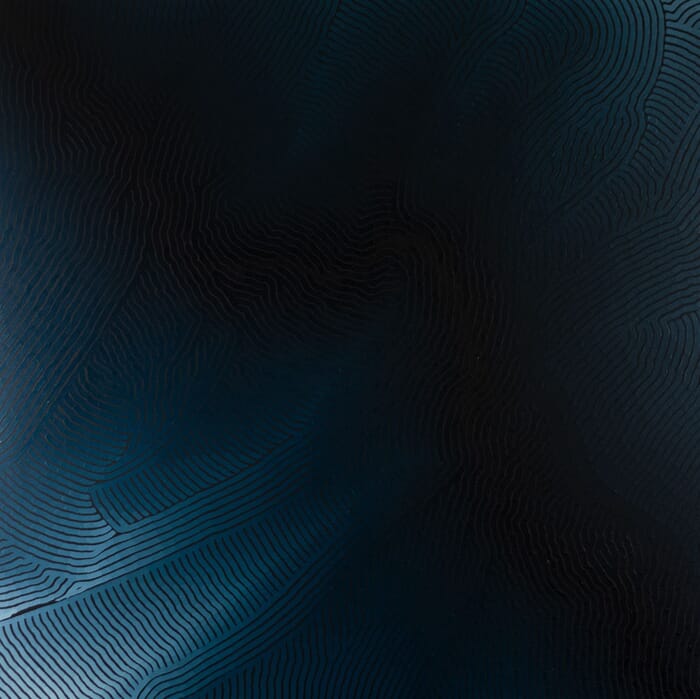 Indigo  S1 01 2023 - 80 x 80 cm by Chris Pillot