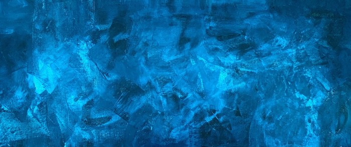 Blue abstract no. 6420 Beyond the sea par Anita Kaufmann
