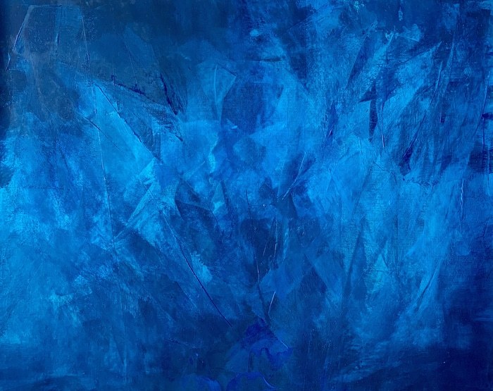 Blue abstract no. 2524 Beyond the sea par Anita Kaufmann