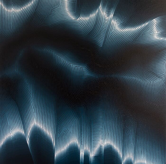  Indigo SI 02 2023 - 100 - 100 cm by Chris Pillot