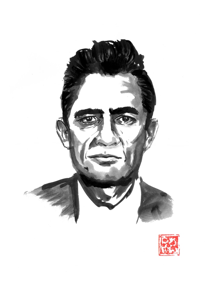 johnny cash by Péchane
