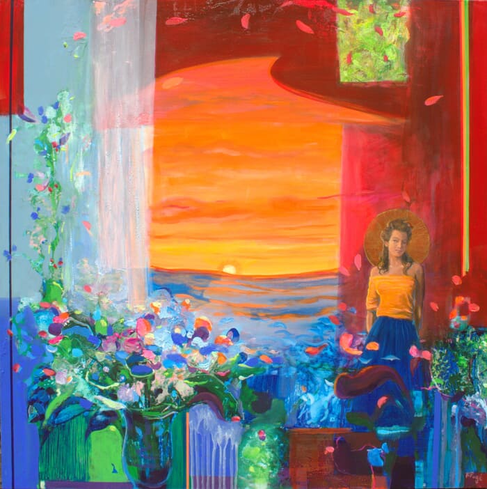 Tu es sans doute l'autre fille que je n'ai pas eu, que de larmes brûlantes versées sur ces horizons lointains. by François Pagé