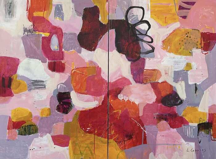 Traces of a Sunlit Hush-diptych par Linda Coppens