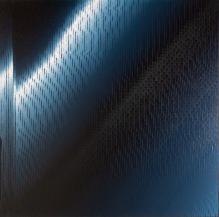 Indigo S2 04 2021 - 120 x 120 cm by Chris Pillot