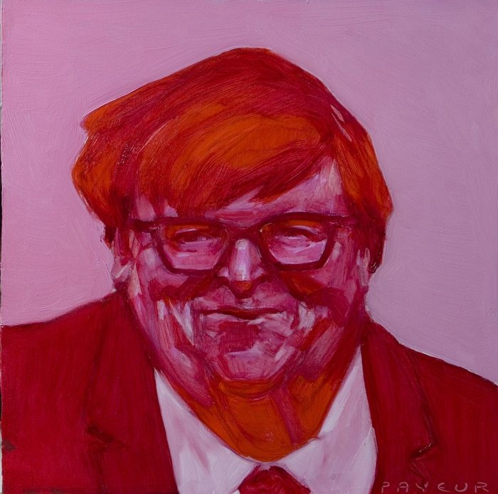 portrait pop rouge rose de Michael Moore by Olivier Payeur