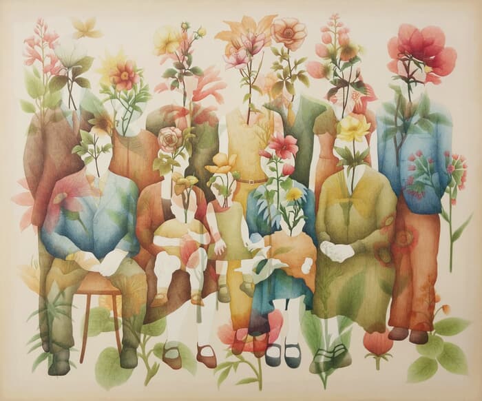 "Natural Sciences" series (family portrait) by Gonzalo Garcia Callegari