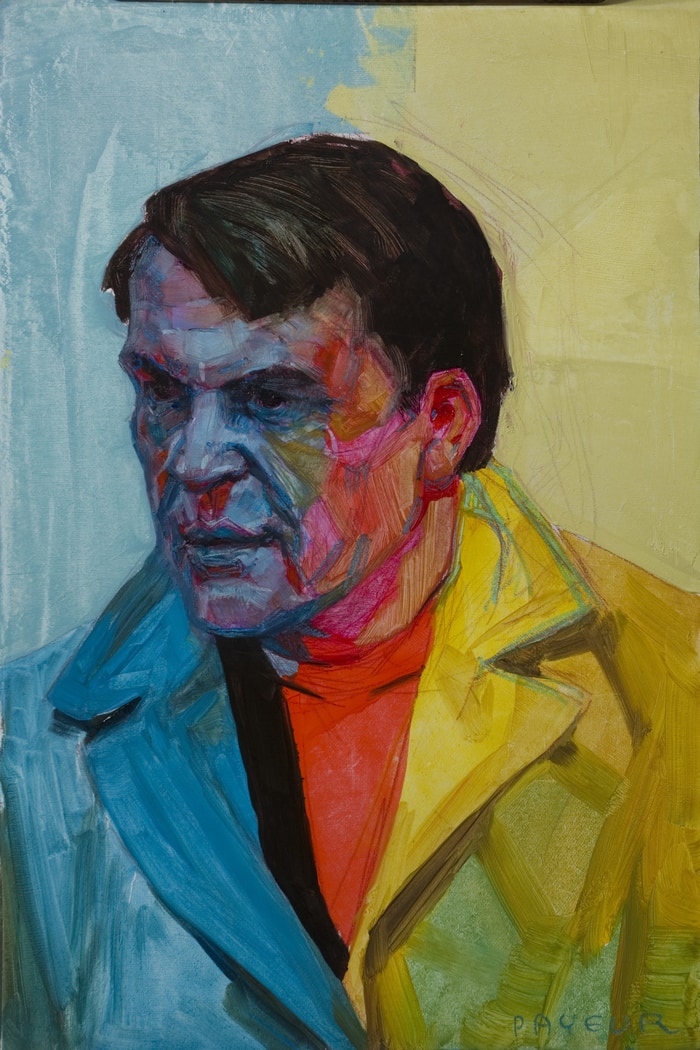 pop art portrait of Milan Kundera von Olivier Payeur