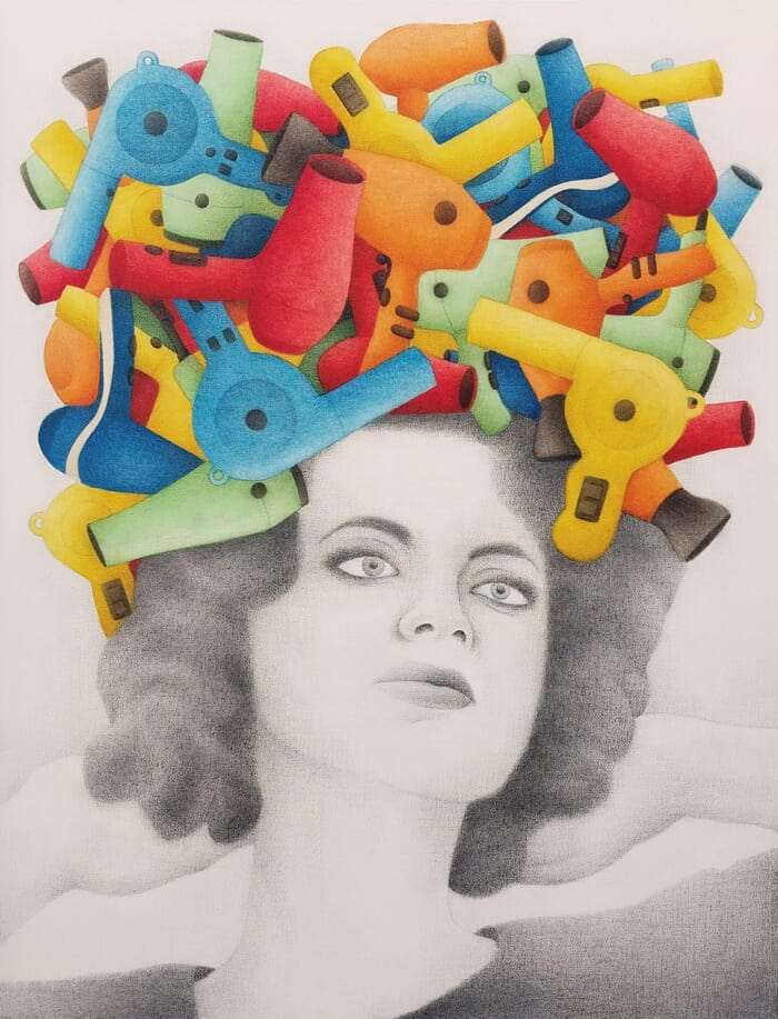 A New American Dream - series (woman with hair dryers) by Gonzalo Garcia Callegari