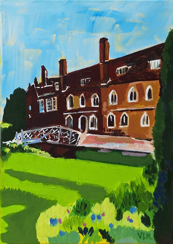 Cambridge wooden bridge par Valérie LE MEUR