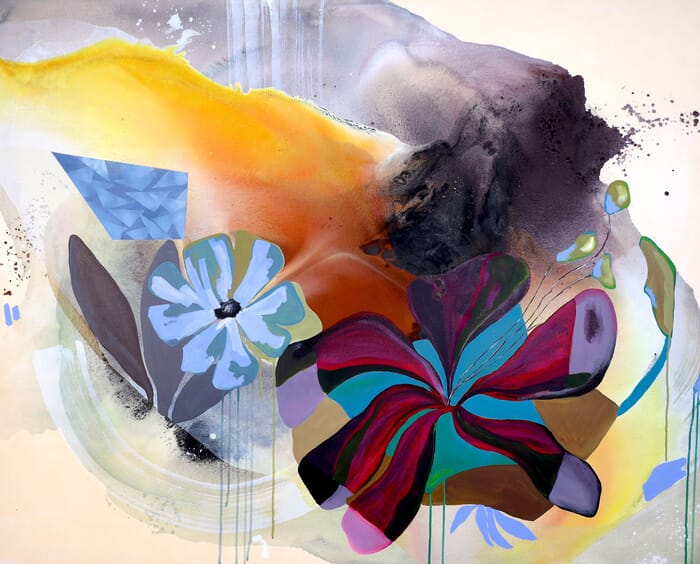 Resisting the present by Poovi Art