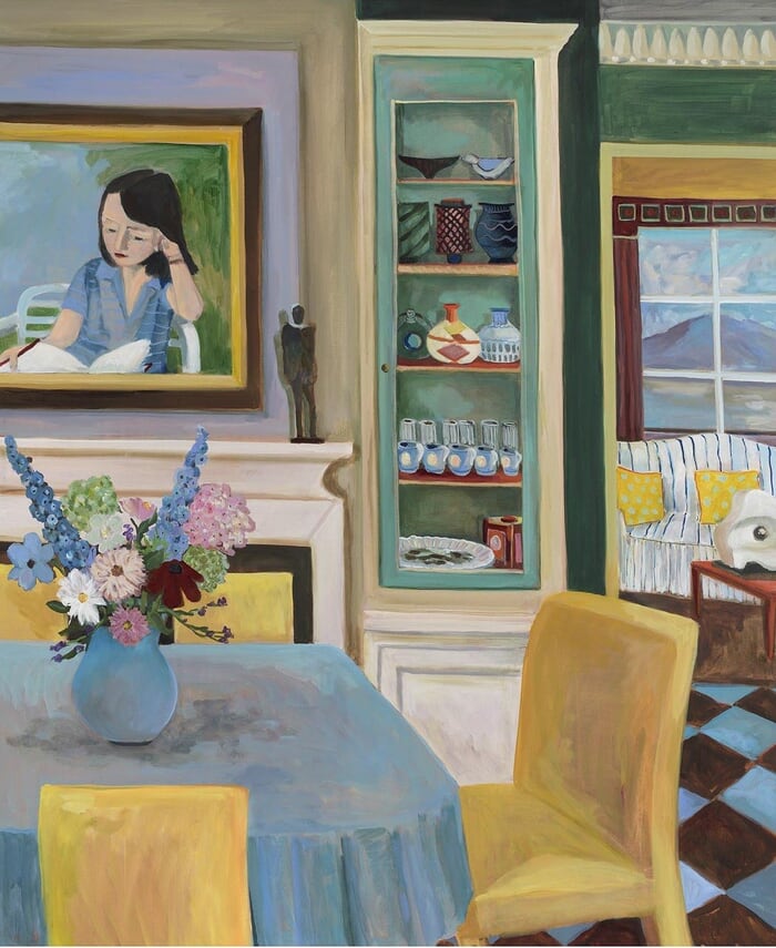 Interior of an Irish Artist with her Grandaughter pictured by Lottie Cole
