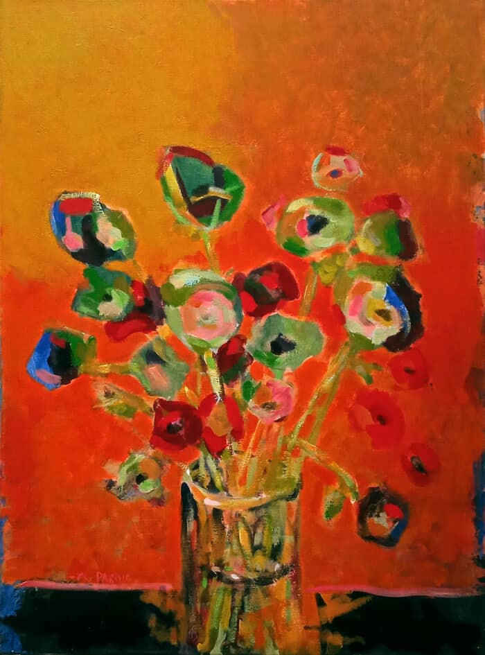 VASE AUX ANÉMONES par Charles Pasino