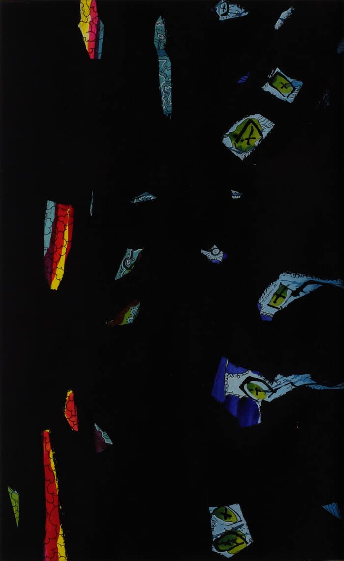 vitrail noir - Collection "noir et encre" par Thierry Virton