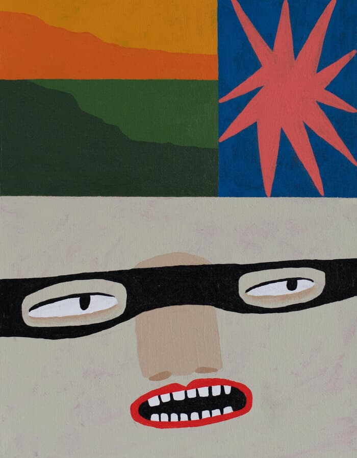 A face in the landscape  by Sophie Deller