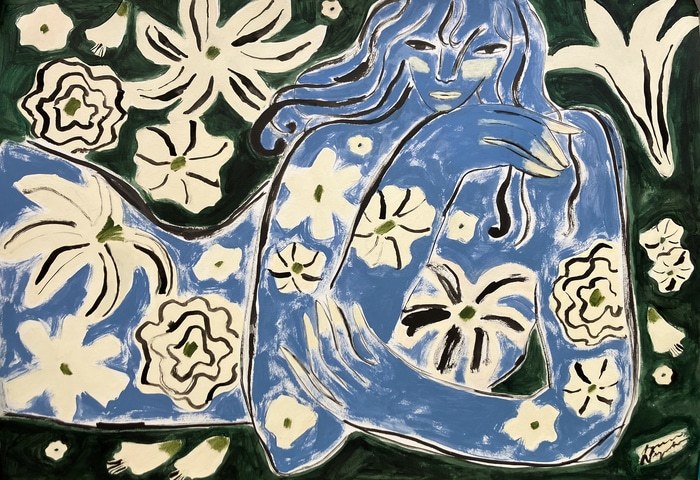 Garden Spirit in Blue by Agnese Negriba