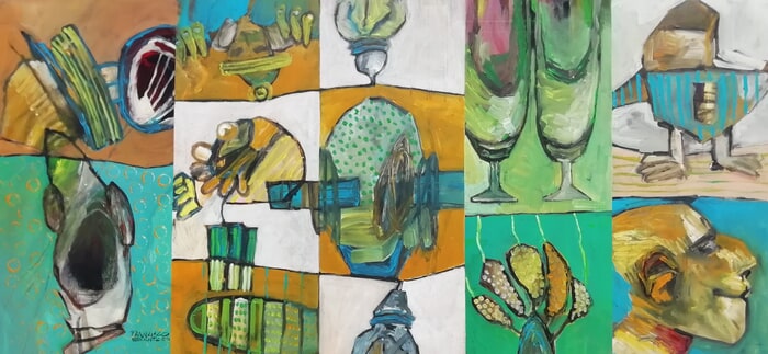 Abstract fragments 9 by Francisco Santos
