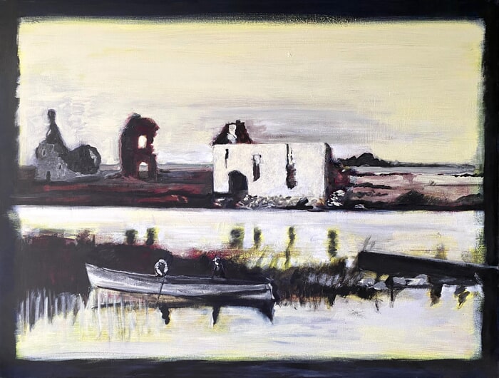Old castle ruins at Terryland on the banks of the Corrib par Adam Reid