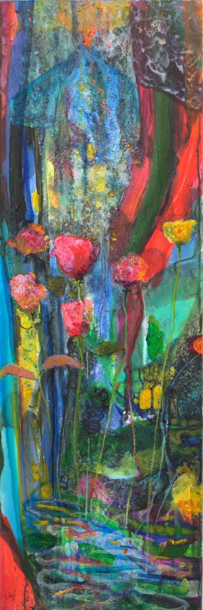 Après l’amour, nos yeux écarquillés de ces luxes simples. Au fond l'éruption toujours. by François Pagé