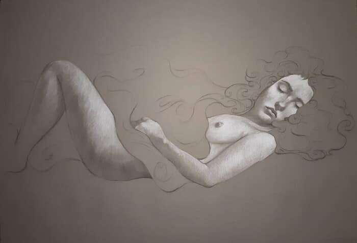 Dessin nu grand format 16 par Harry Boudchicha