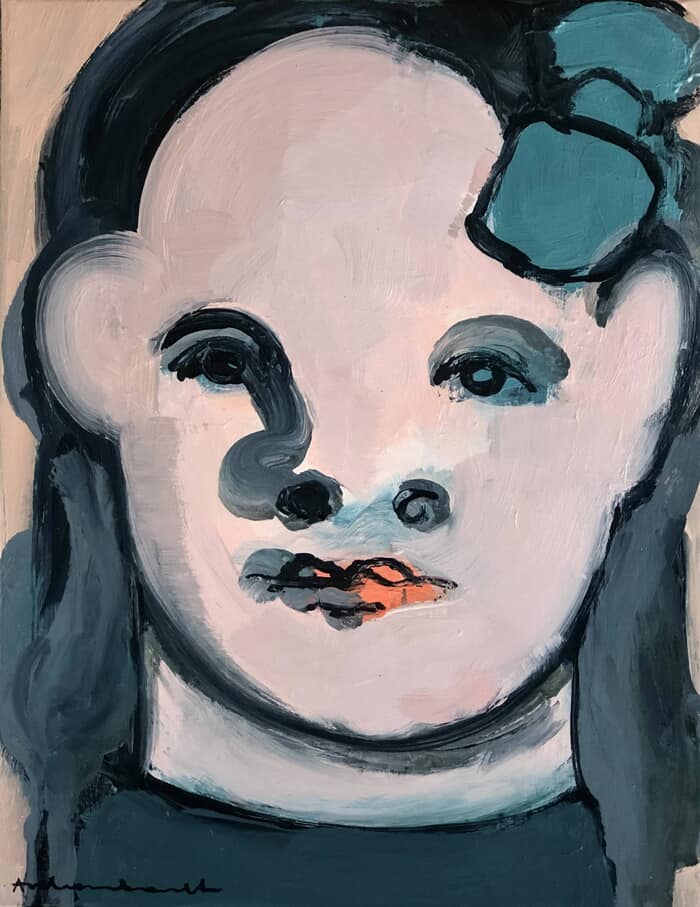 Blue bow by Paulina Archambault