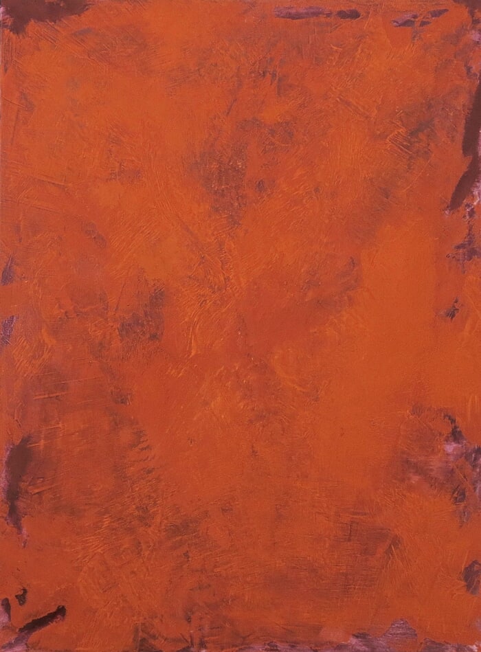 Trois peintures orange : 1 by Catherine Goursolas