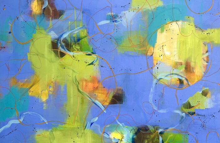 Abstract in Blue by Beverley Johnson