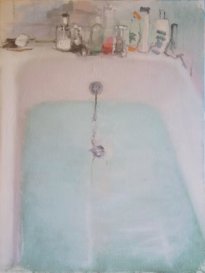 Bathwater and bottles by Rosemary Burn
