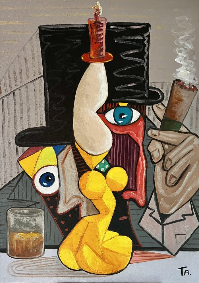 Mr Shifty relaxing by Ta Byrne