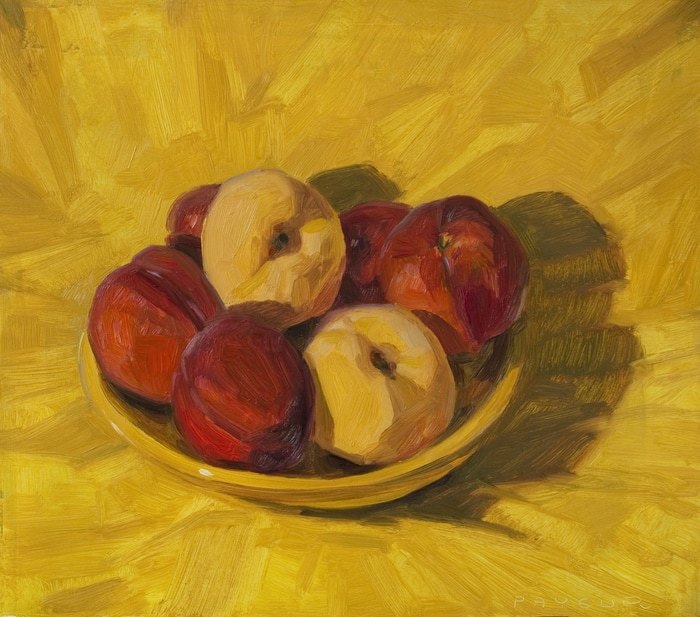 Pêches et nectarines en jaune by Olivier Payeur