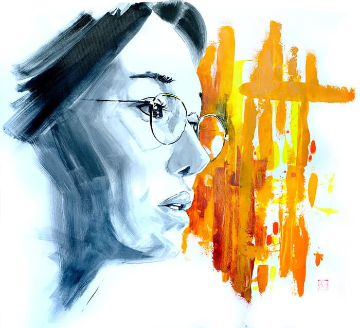 noriko in the city by Péchane