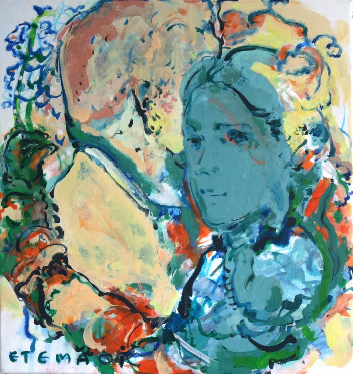 Flower in hand von Elham ETEMADI