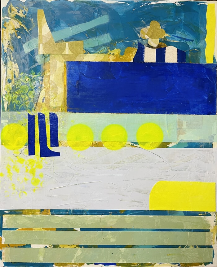 Ultramarine and green by Karen and Simone Lehmann