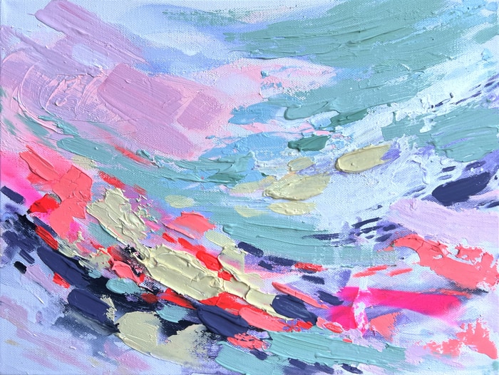 Aqua Bloom by Nataliia Karavan