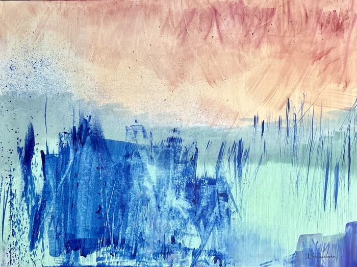 Herbes bleues I von Isabelle Schenckbecher