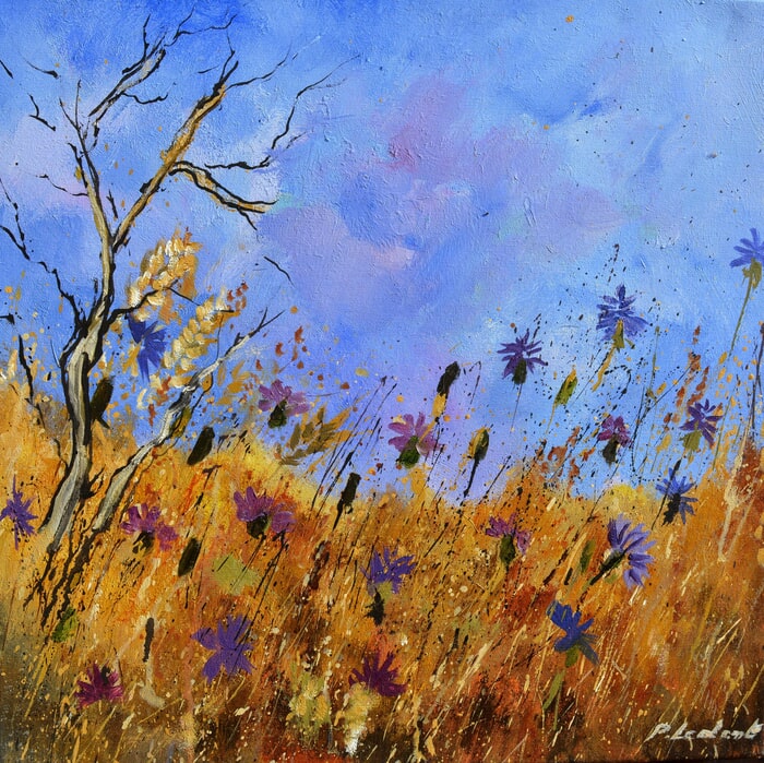 Blue cornflowers 55 by Pol Ledent