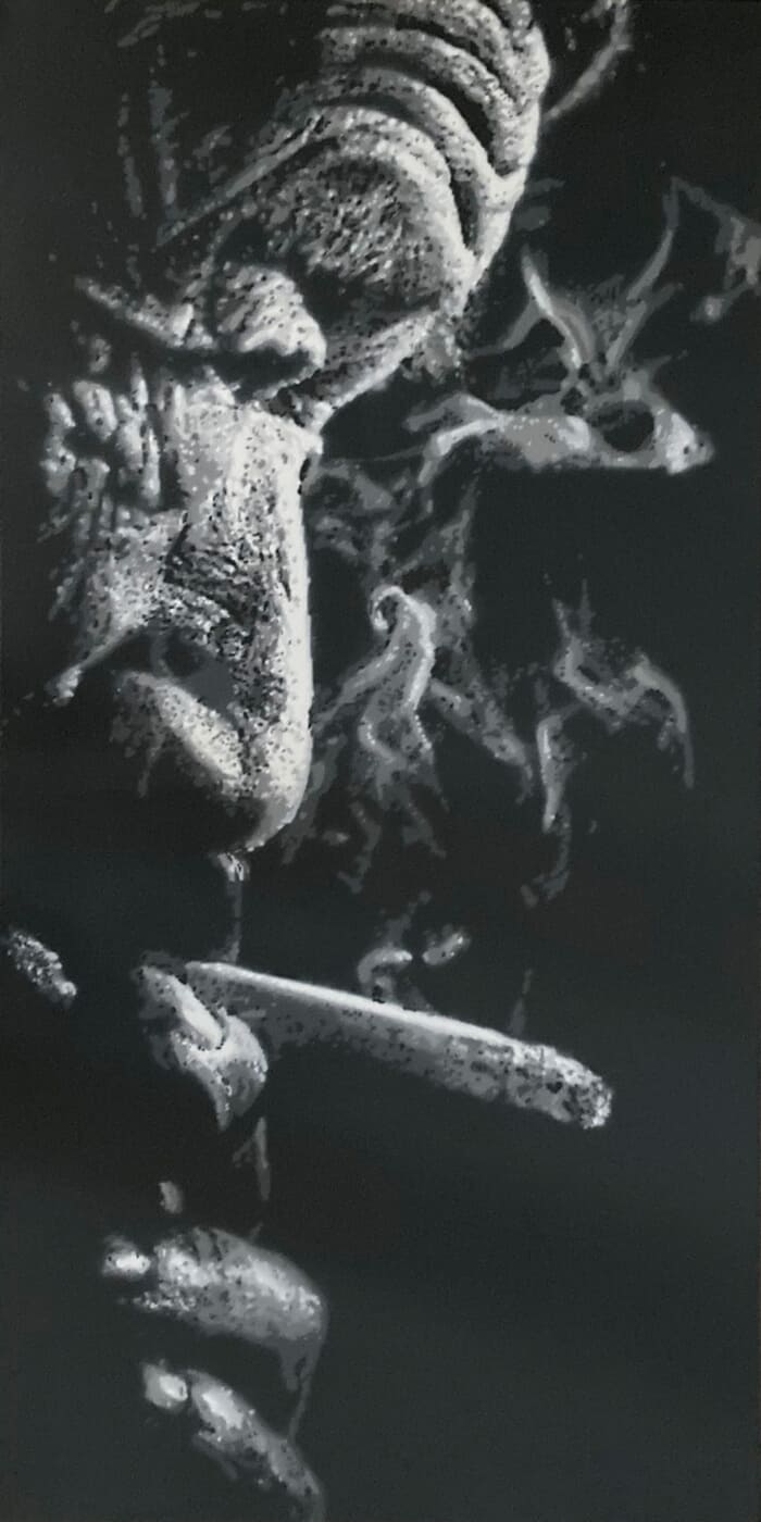 Vieillard qui fume von Olivier Carpent
