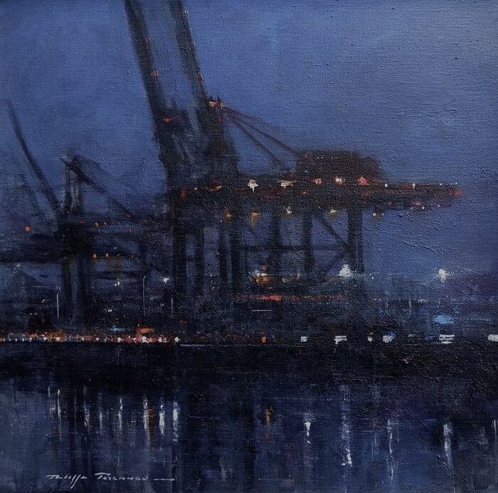 Hambourg terminal conteneurs  Burchardkai N° 2295 von Philippe Perennou