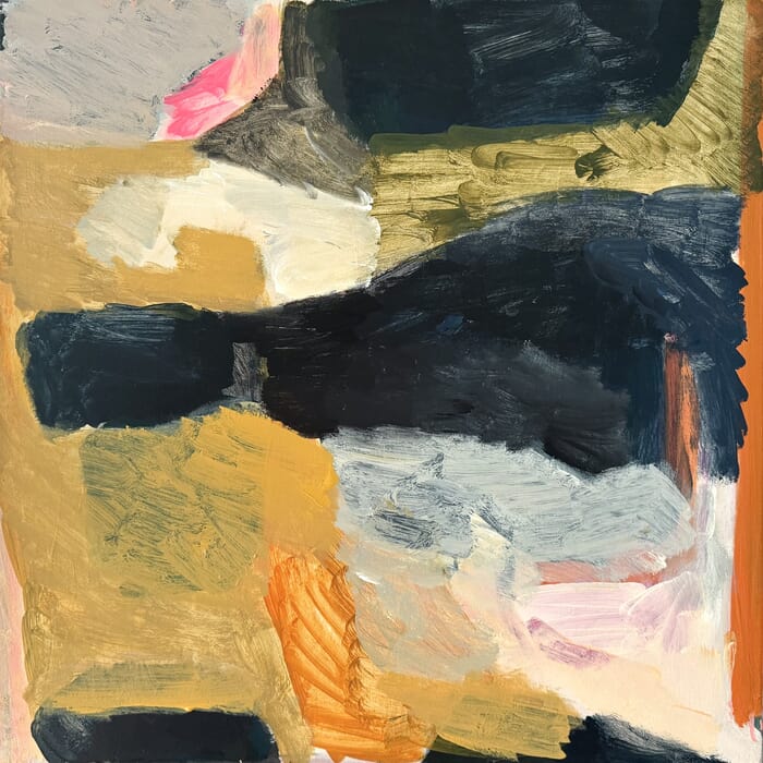 Bold abstract on canvas by Diana Krinninger