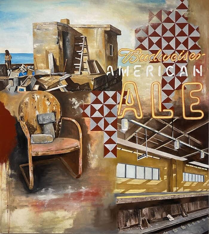 VIEW FROM THE TRAIN TRACKS by Mats Pehrson