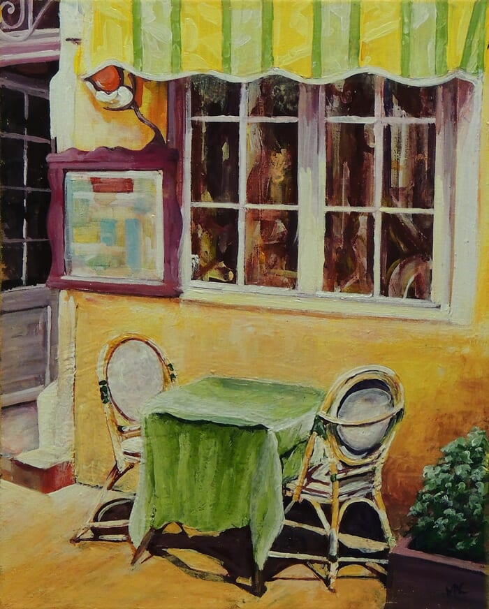 TABLE FOR TWO # 1 by Malcolm Macdonald