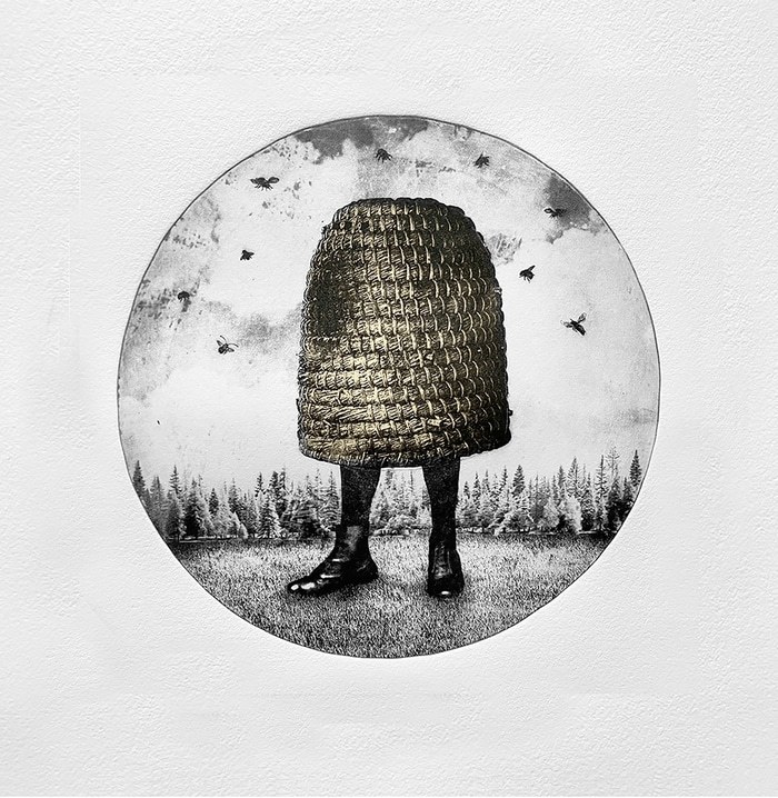 Hive No.5 - Chine collée von Jaco Putker