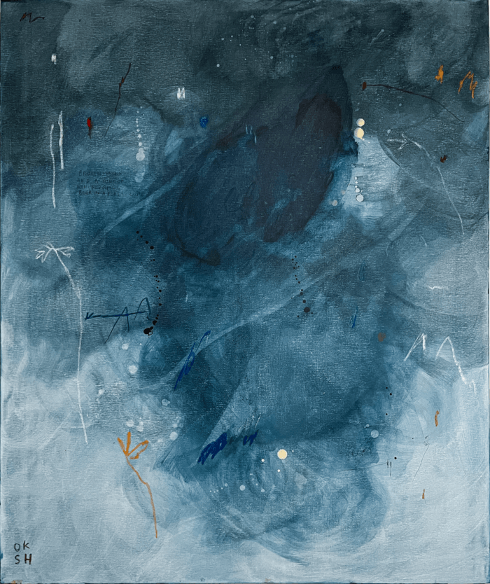 Beers by the river on a nearly sunny day by Sam Hennig