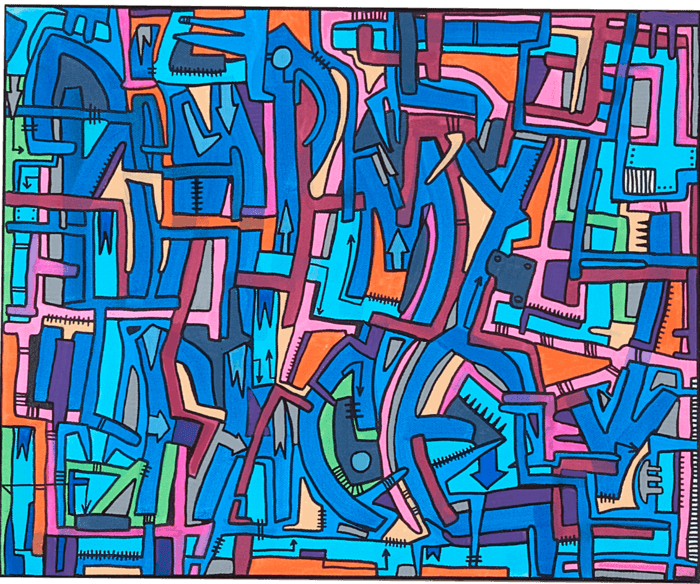 Geometrik blue by Tarek