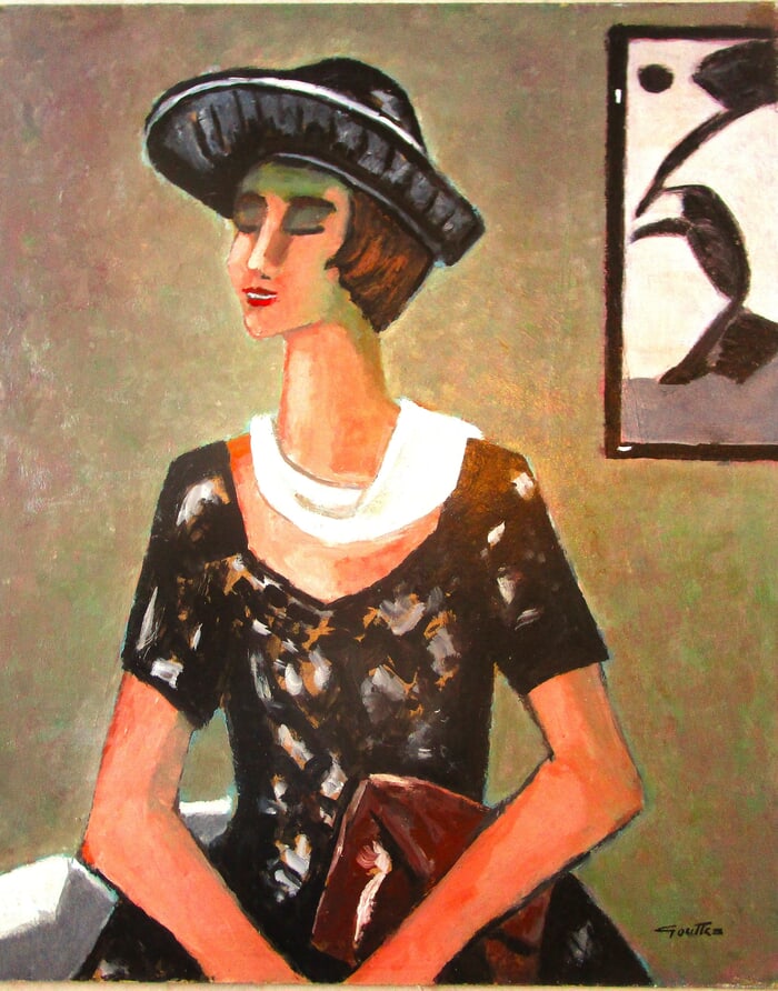 Elégante et abstraction by Michel de Gouttes