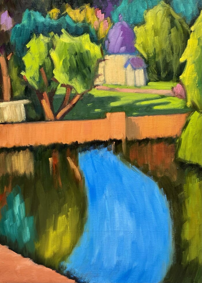 Matin calme au château by Barbara Petit Lisy