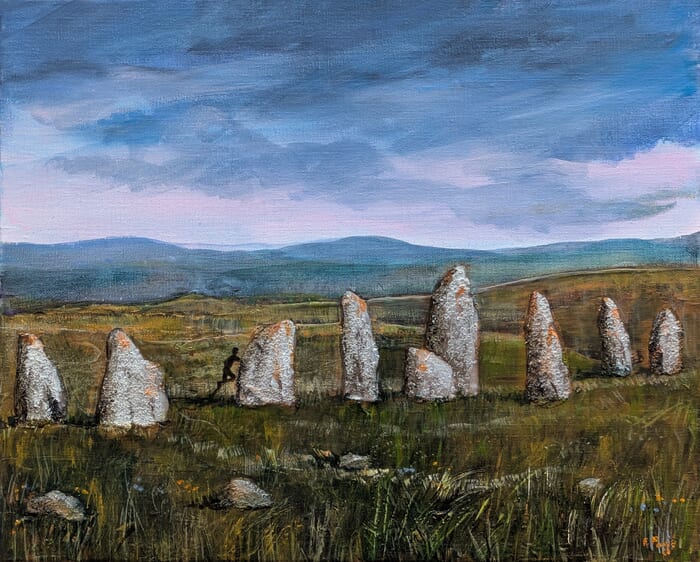 A ne plus savoir pourquoi ils se tenaient encore debout, contre ce vent venu des lointains marins. par François Pagé