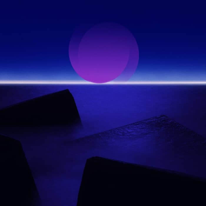 Infinity - Sea Sky Blue Rocks Chroma Sun 01 by Bruno Houdayer