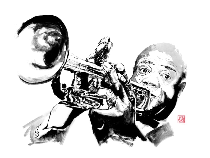 Louis Armstrong by Péchane